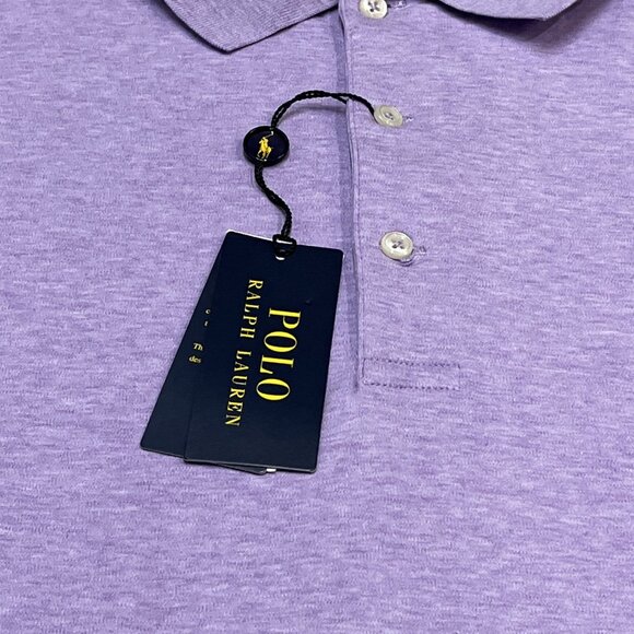 Polo Ralph Lauren Polo Mens 3XB Classic Heathered Purple Embroidered Pony Preppy - Picture 3 of 10